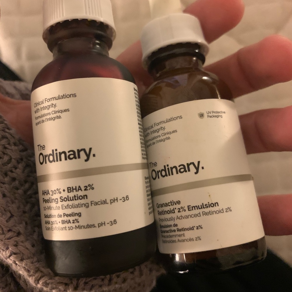 The ordinary aha bha peel and the granactive emuls